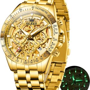 OLEVS Watches for Man 9913 Golden