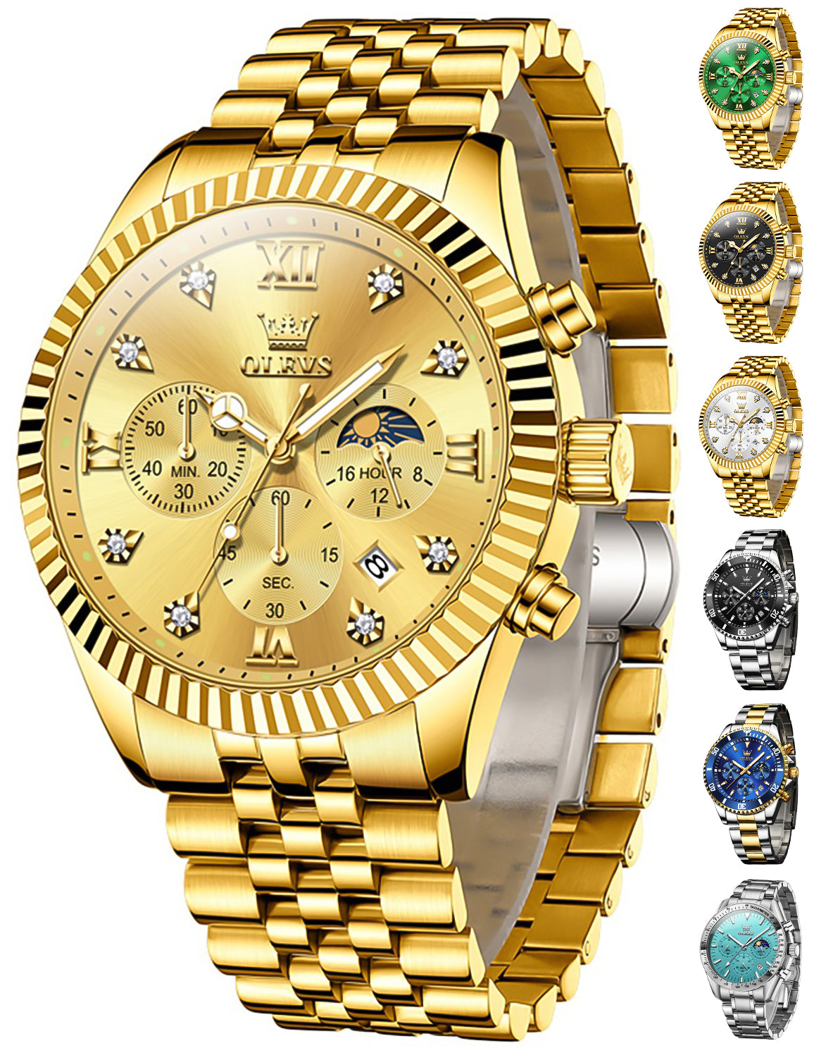 OLEVS Watches for Woman 2932 Golden - Image 4
