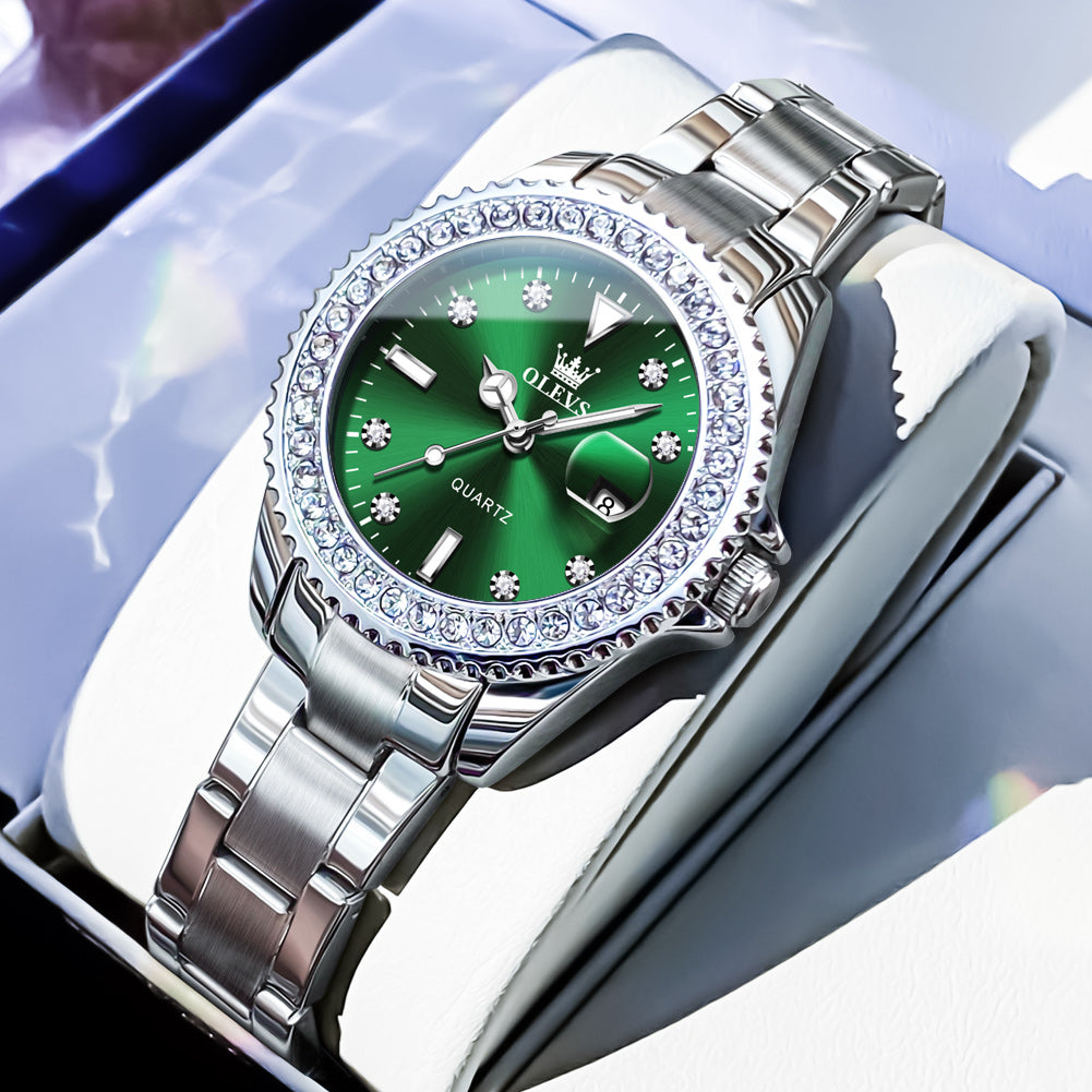 OLEVS Watches for Woman 9945 Green -P