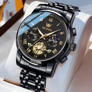 OLEVS Watches for Man 2859 Golden White