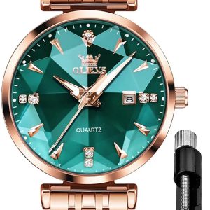 OLEVS Watches for Woman 5536 Rose Green