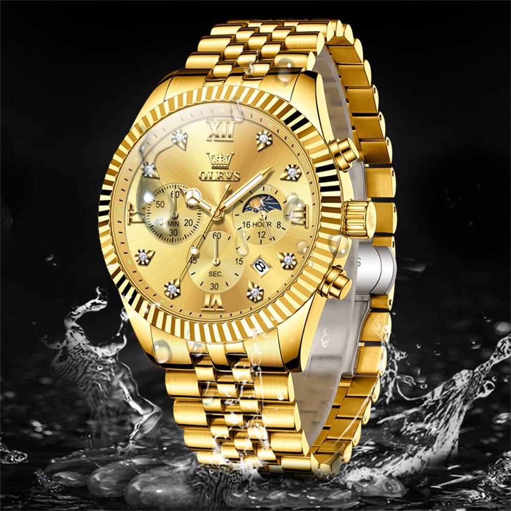OLEVS Watches for Woman 2932 Golden - Image 12