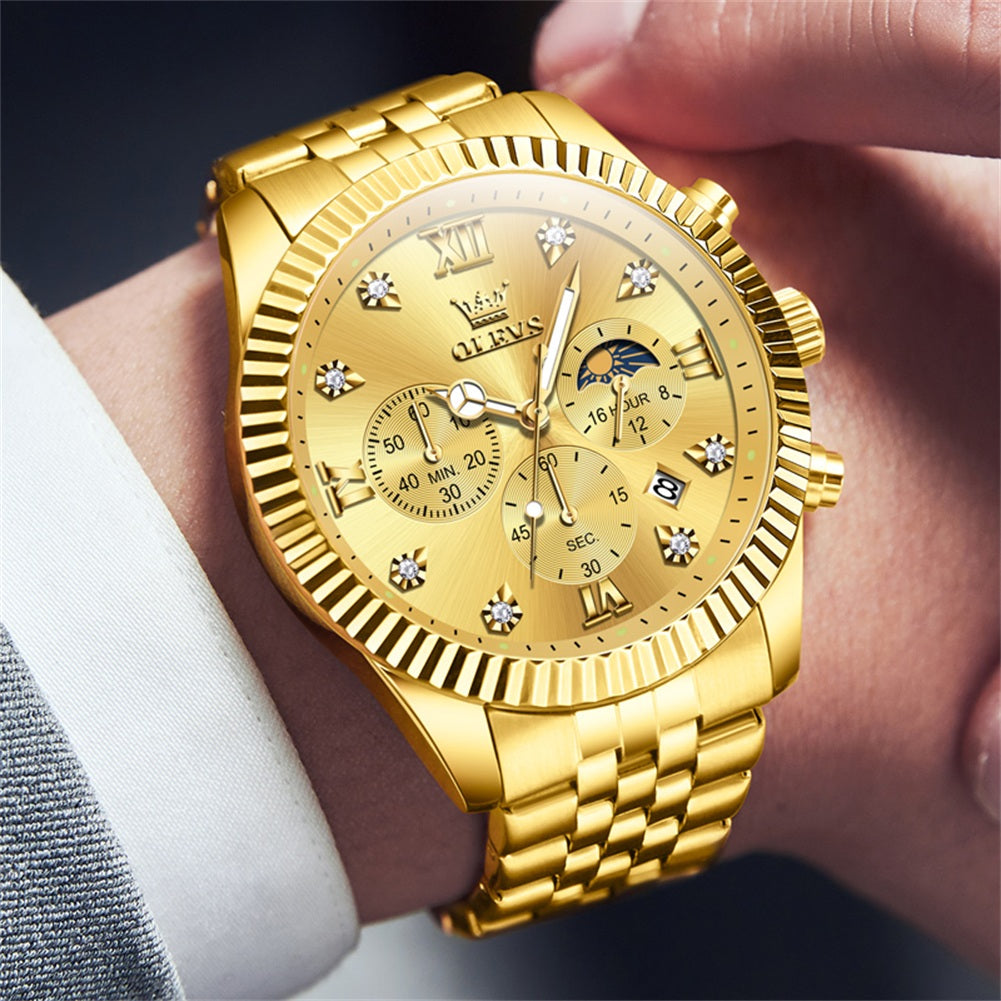 OLEVS Watches for Woman 2932 Golden - Image 15