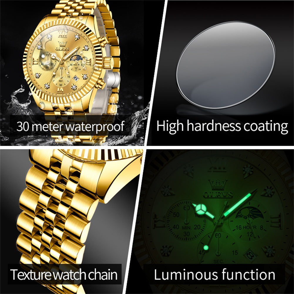 OLEVS Watches for Woman 2932 Golden - Image 27