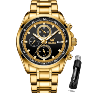 OLEVS Watches for Men TY713 All Golden Black