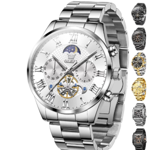 OLEVS Watches for Men 3640 White