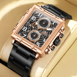 OLEVS Watches for Men 2958 RoseBlack