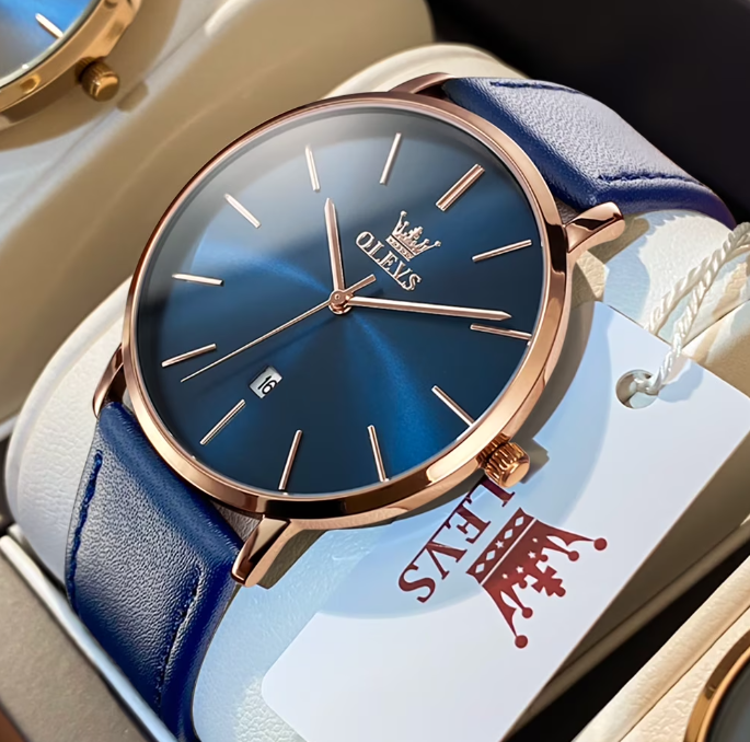 OLEVS Watches for Man 5869 RoseBlue-Y