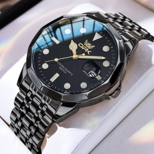 OPK Watches for Men 8170 Golden Blue