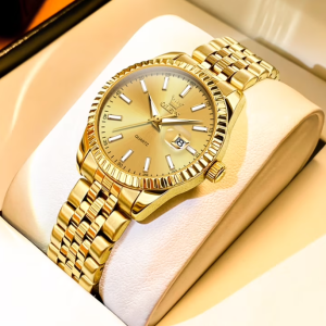 OLEVS Watches for Woman 5593 Golden Black